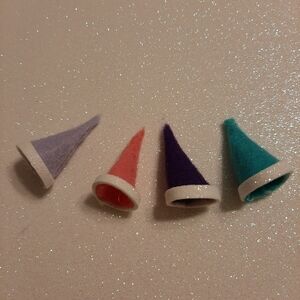 Elf or Santa miniture doll or figure accessories set of 4